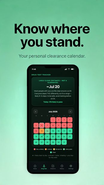 THC Break Buddy screenshot — track how each day actually went