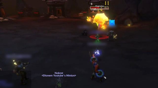 Magmatus casting Combust in the cavern, with the group's totems on the ground